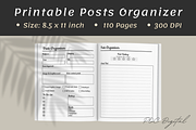 Simple Social Media Posts Planner, a Print Template by POC Digital (Thumbnail 2 of 4)