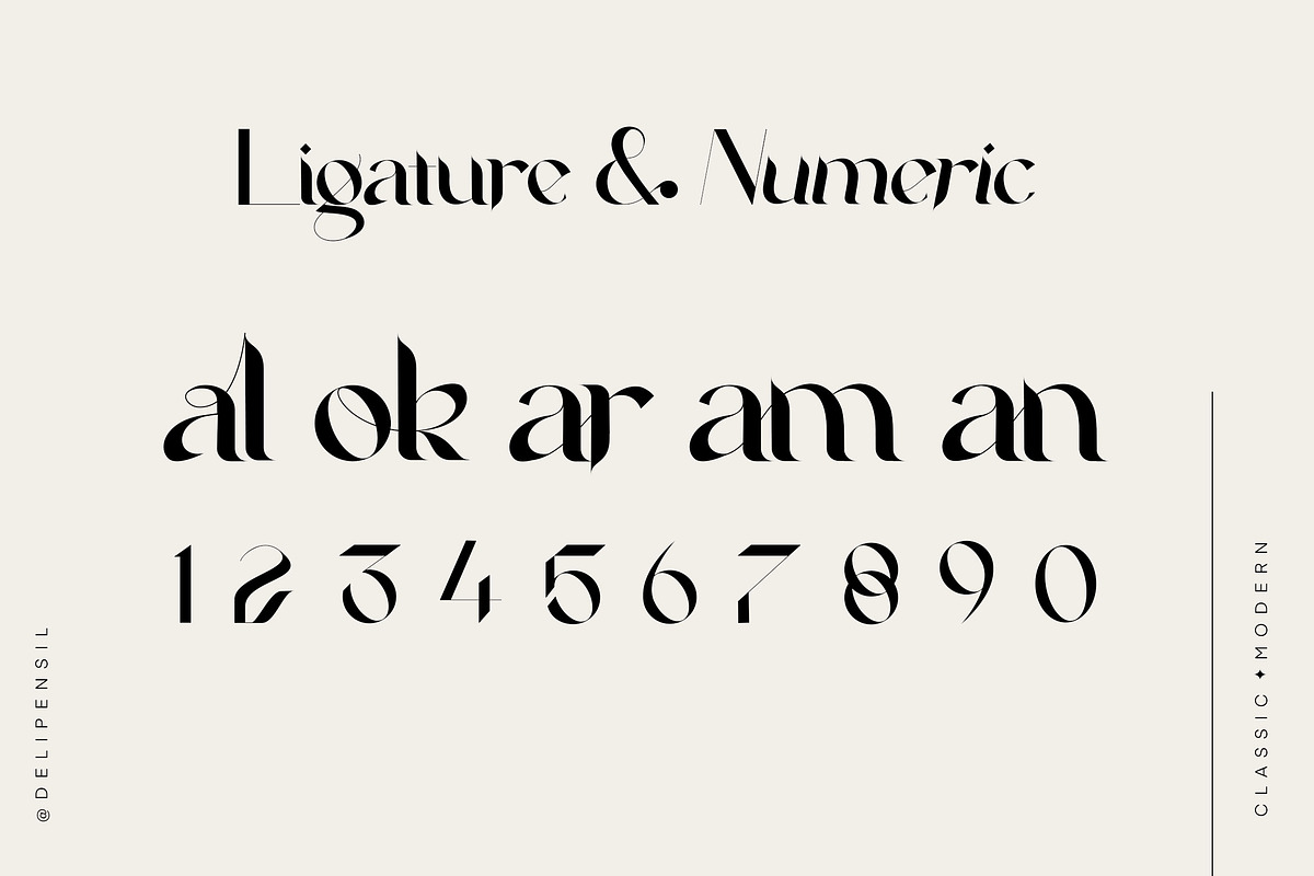 Agoka Modern Classic Typeface, a Serif Font by delipensil (Photo 7 of 11)