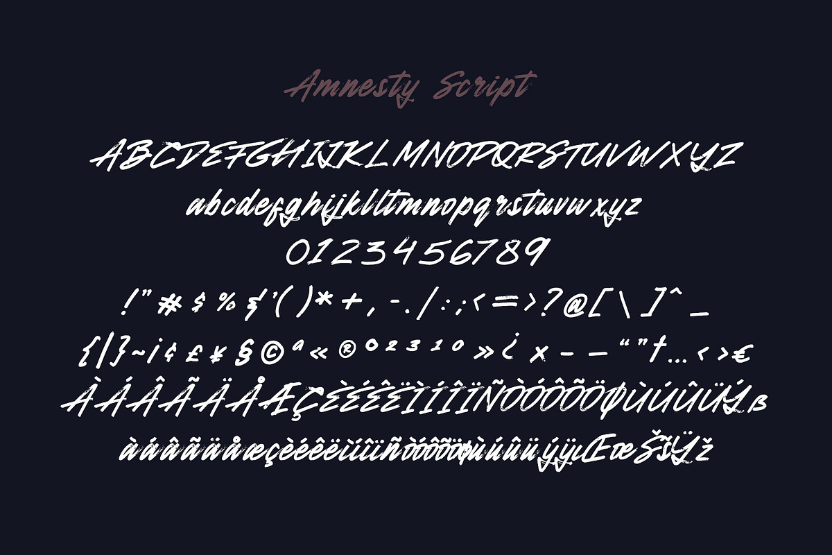 Amnesty - Handwritten Font Duo, a Script Font by MOCOSANS (Photo 9 of 11)