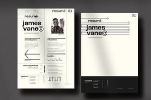 Minimal Resumé, a Resume Template by wavebreak