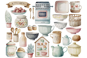 Farmhouse Baking Clipart Collection