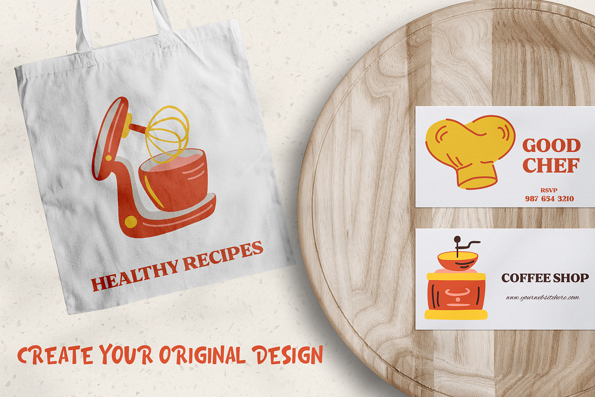 Kitchen tools. Cooking Time. Clipart, an Object Graphic by PawLoveArt (Photo 11 of 12)