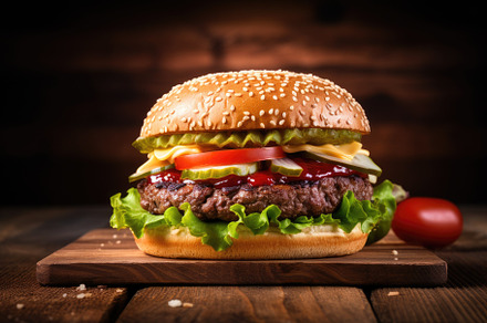 Cheese burger - American cheese burg, a Photo by Iftikhar Alam