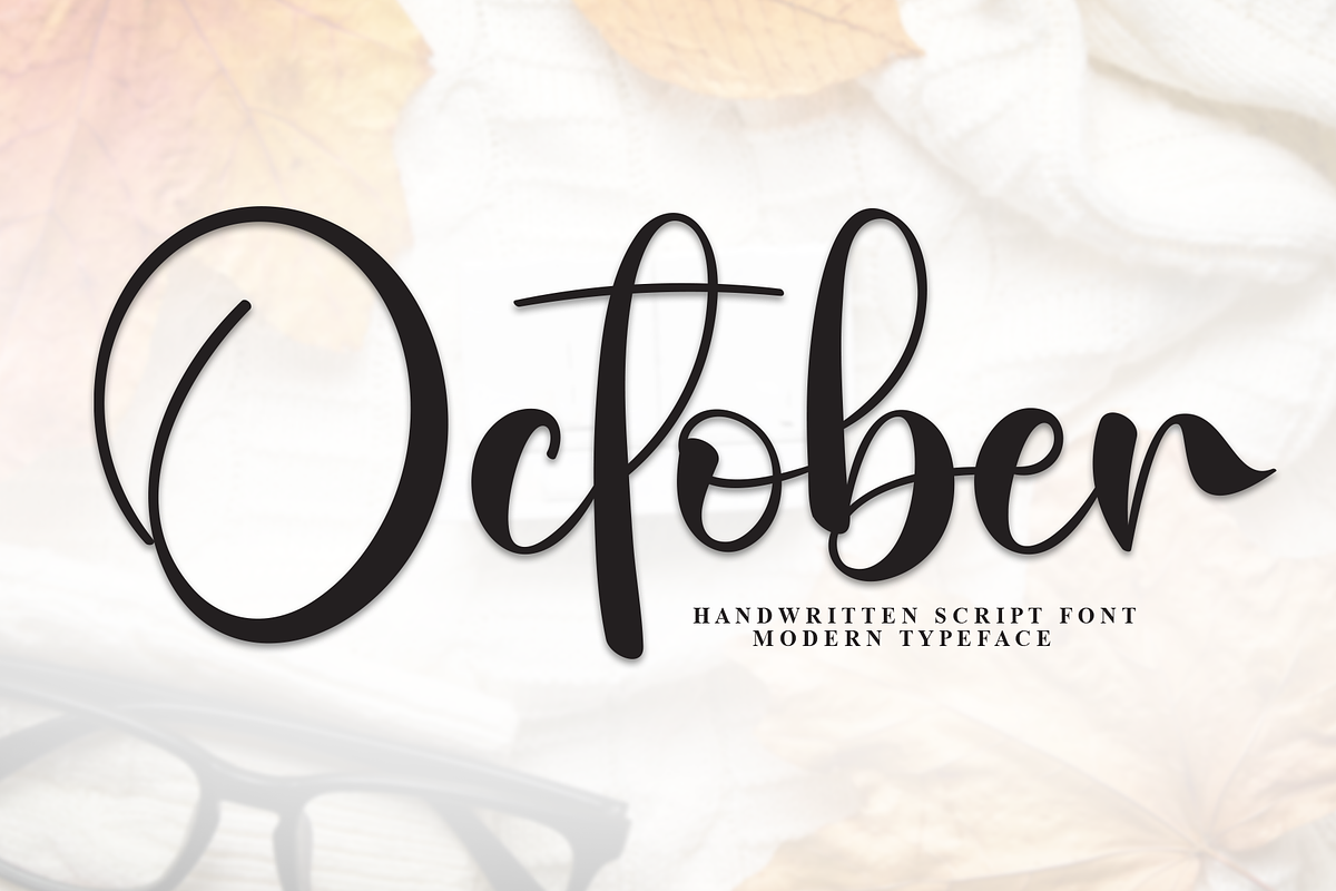 October | Script Font, a Handwritten Font by Scratchones (Photo 1 of 8)
