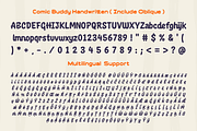 Sans & Handwritten for Comic Font, a Handwritten Font by Simetrica Labs (Thumbnail 4 of 10)