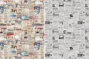 Newspapers seamless patterns set, a Pattern Graphic by Bubert Art (Thumbnail 5 of 14)