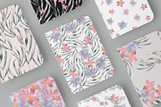 Floral and Leaves Pattern, a Pattern Graphic by Madebyia (Thumbnail 4 of 8)