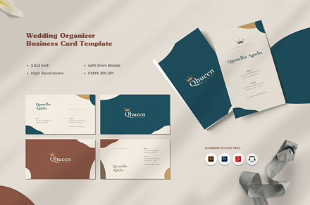 Wedding Organizer Business Card, a Business Card Template by Rahardi Creative
