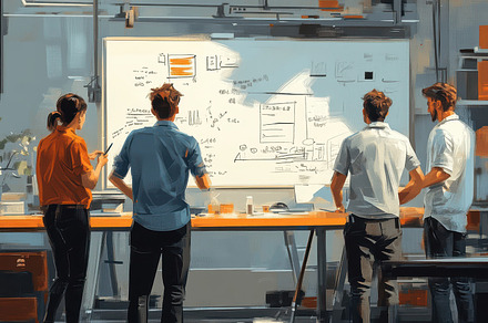 Team collaboration on whiteboard. Di, a Background Photo by Pixeness