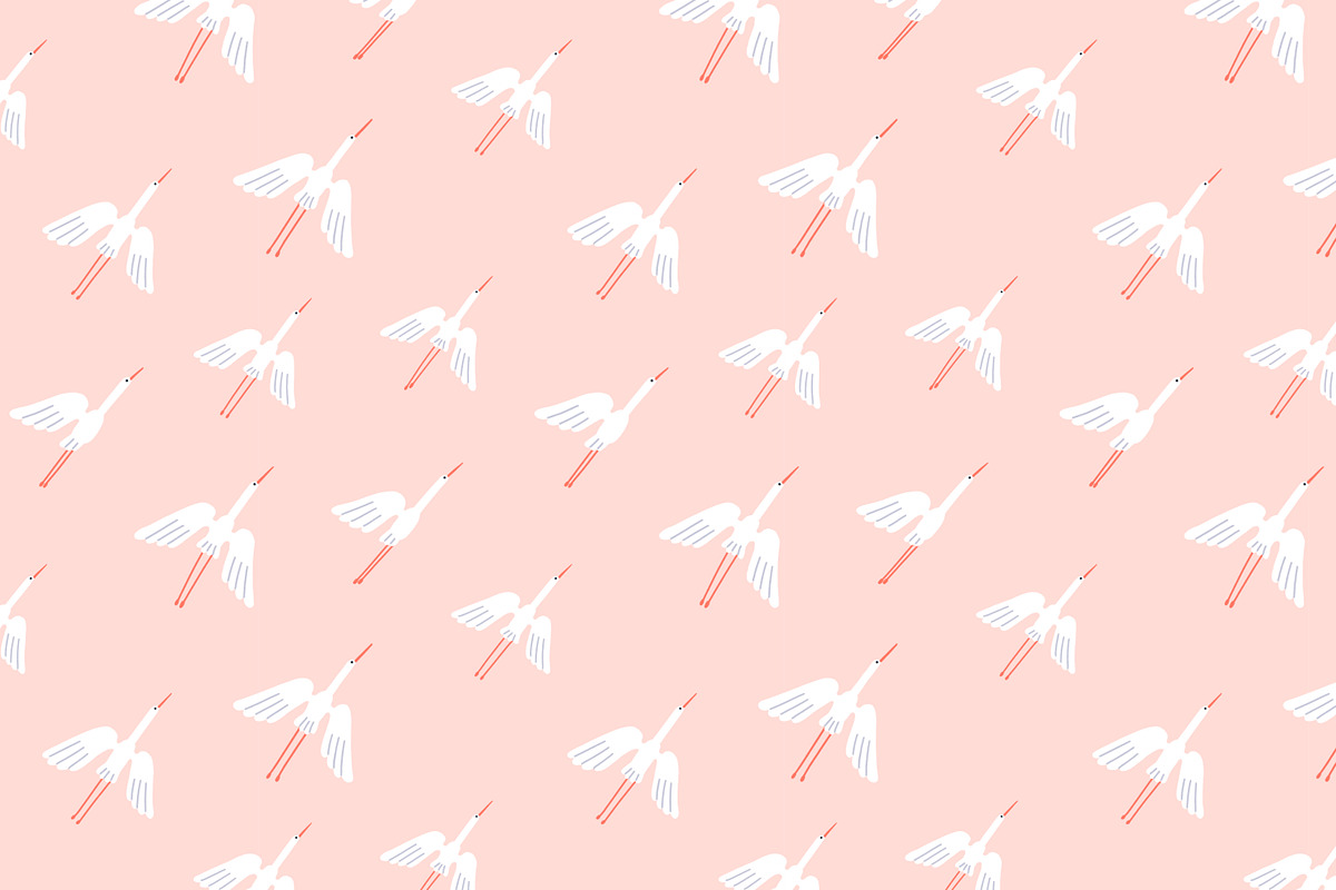 Flying birds seamless patterns set, an Animal Illustration by Good Studio (Photo 5 of 10)