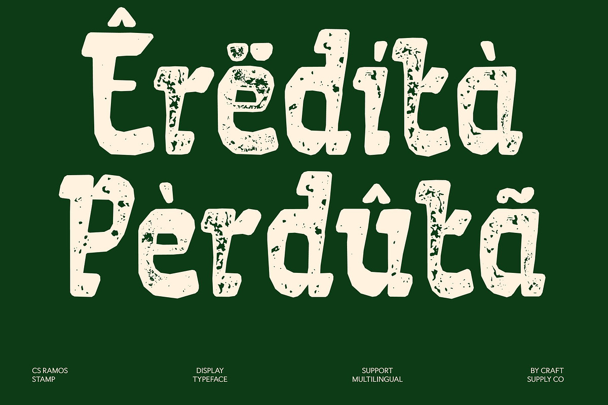 CS Ramos Stamp, a Serif Font by Craft Supply Co. (Photo 7 of 8)