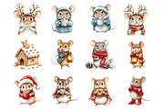Christmas Mouse, an Illustration by Design Market (Thumbnail 2 of 3)