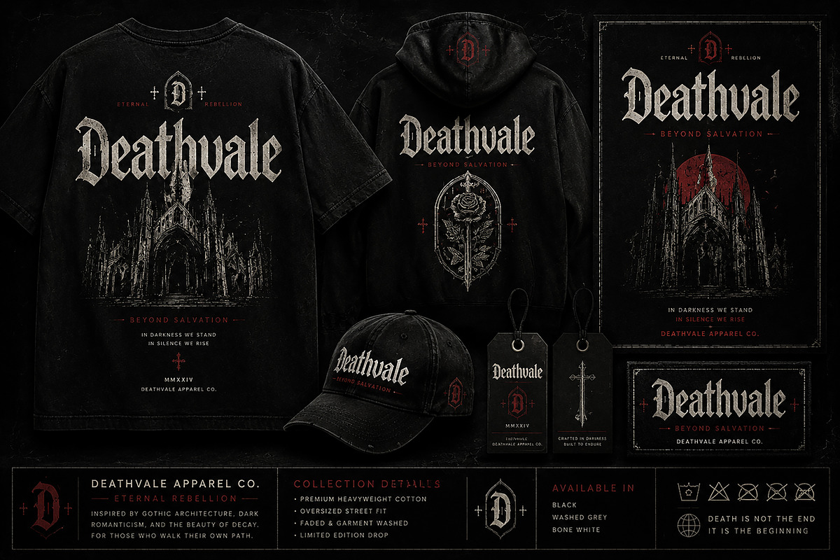 Deathvale, a Blackletter Font by Wow Magic (Photo 2 of 4)