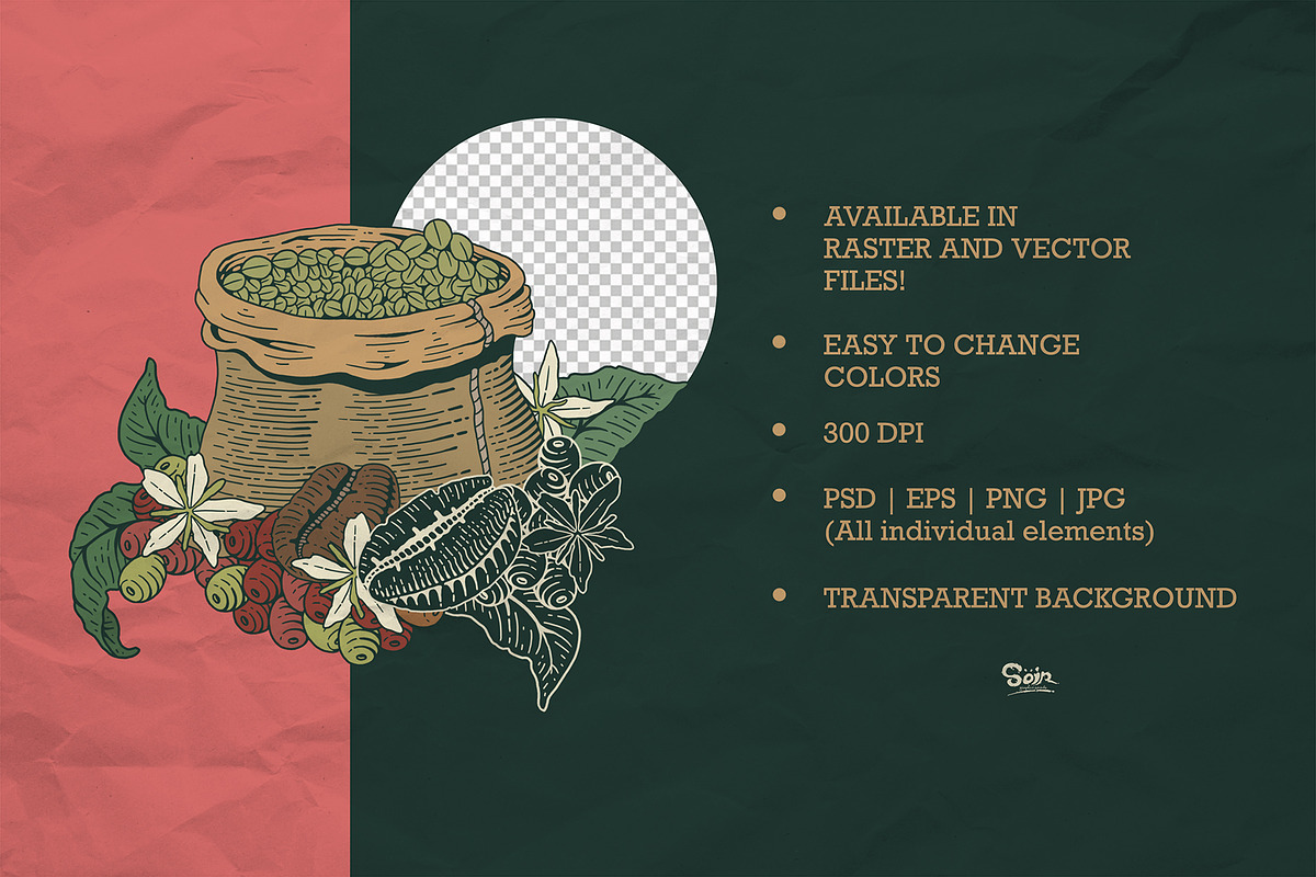 Coffee Illustration Kit, a Decorative Illustration by Soir Creative (Photo 4 of 7)