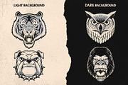 Animals head illustration collection, an Animal Illustration by Trape Graphic Studio (Thumbnail 4 of 6)