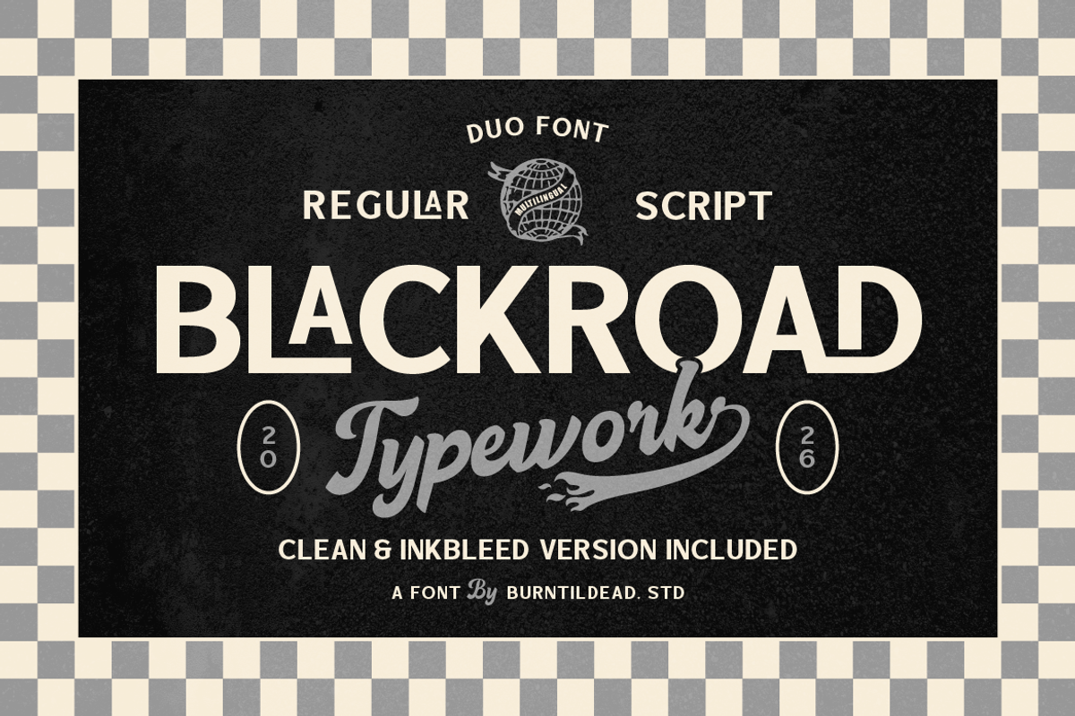 Blackroad, a Sans Serif Font by Burntilldead (Photo 1 of 11)