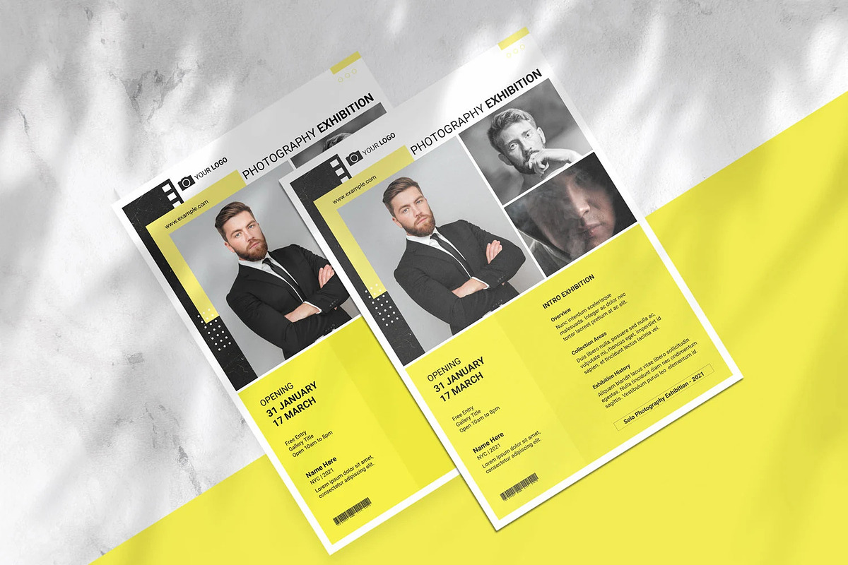 Photography Exhibition Flyer, a Flyer Template by retrographix (Photo 2 of 3)