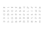 100 Transport Hand Drawn Doodle Icon, an Outline Icon by Creative Stall (Thumbnail 3 of 3)
