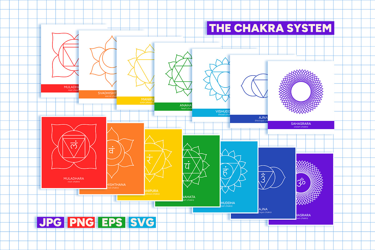 CHAKRA SYSTEM graphics collection, a Healthcare Illustration by LiiaLonn Studio (Photo 2 of 6)