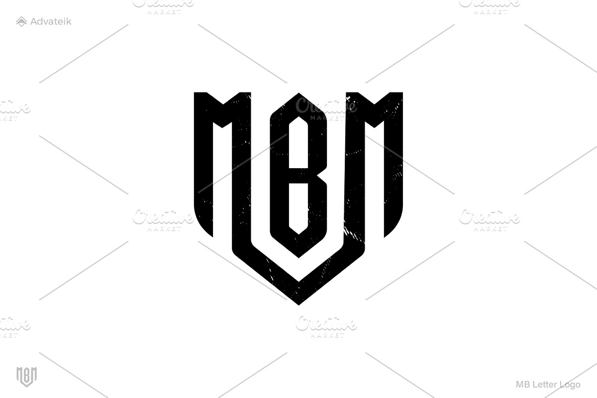 MB or BM Logo Template, a Branding & Logo Template by Advateik ™ (Photo 2 of 2)