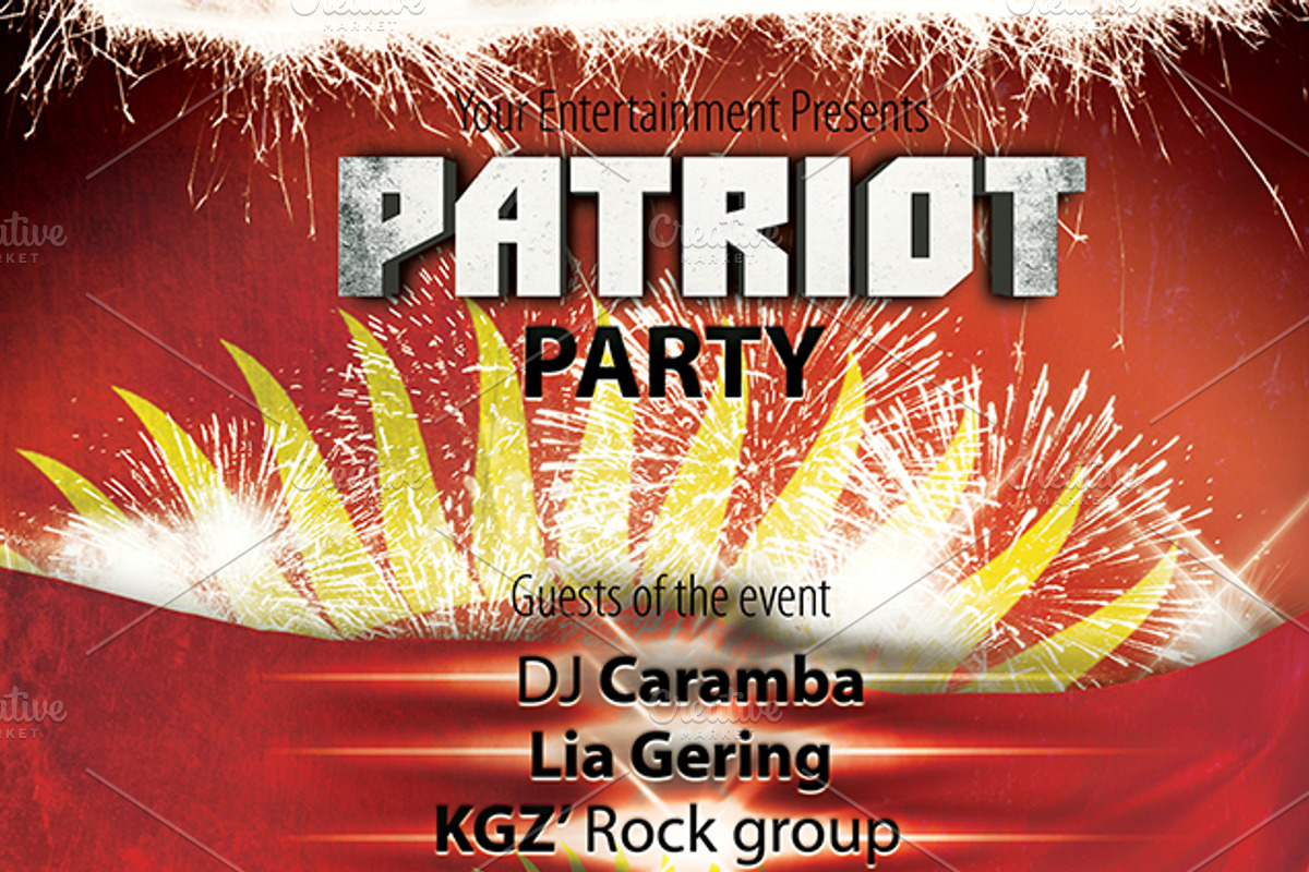 Patriot Themed Template, a Flyer Template by zheksha (Photo 3 of 5)