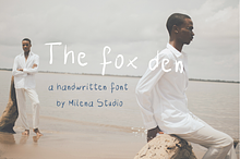 The fox den handwritten font
