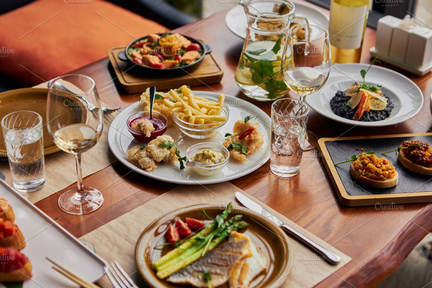Banquet table, delicious food, a Photo by BUTKO Magazine