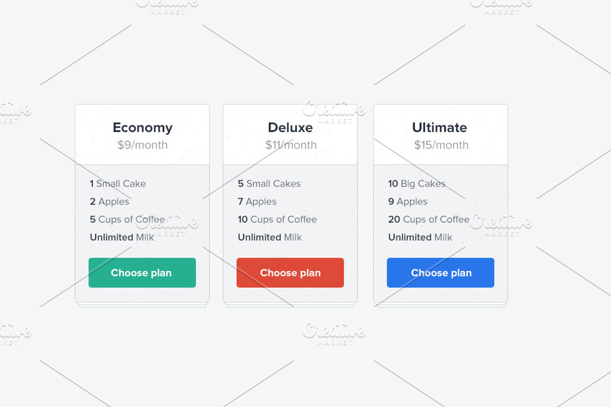 Universal UI Kit For Web, an UI Kit Template by UI Store (Photo 3 of 5)