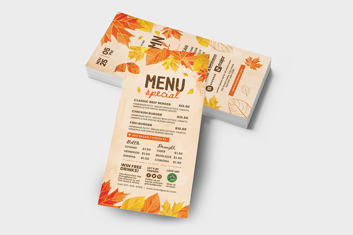Autumn Fall Flyer Templates, a Flyer Template by BrandPacks (Photo 7 of 7)