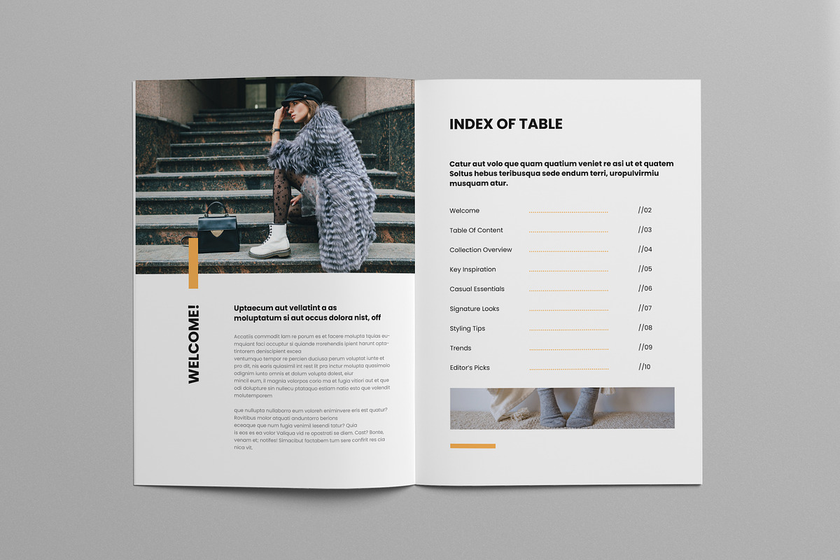 Fashion Lookbook | Canva & InDesign, a Brochure Template by Pixelpick (Photo 2 of 9)