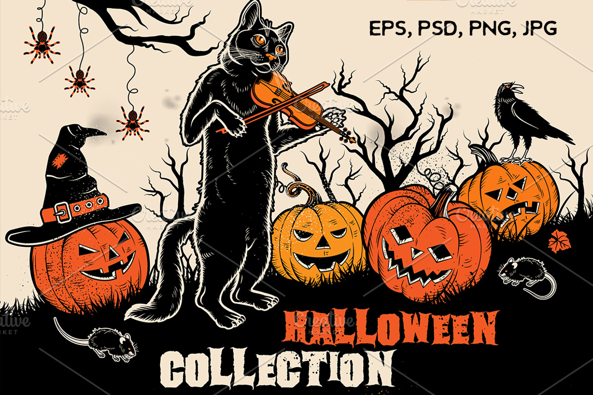 Halloween Collection, a Decorative Illustration by Moloko88 (Photo 1 of 6)