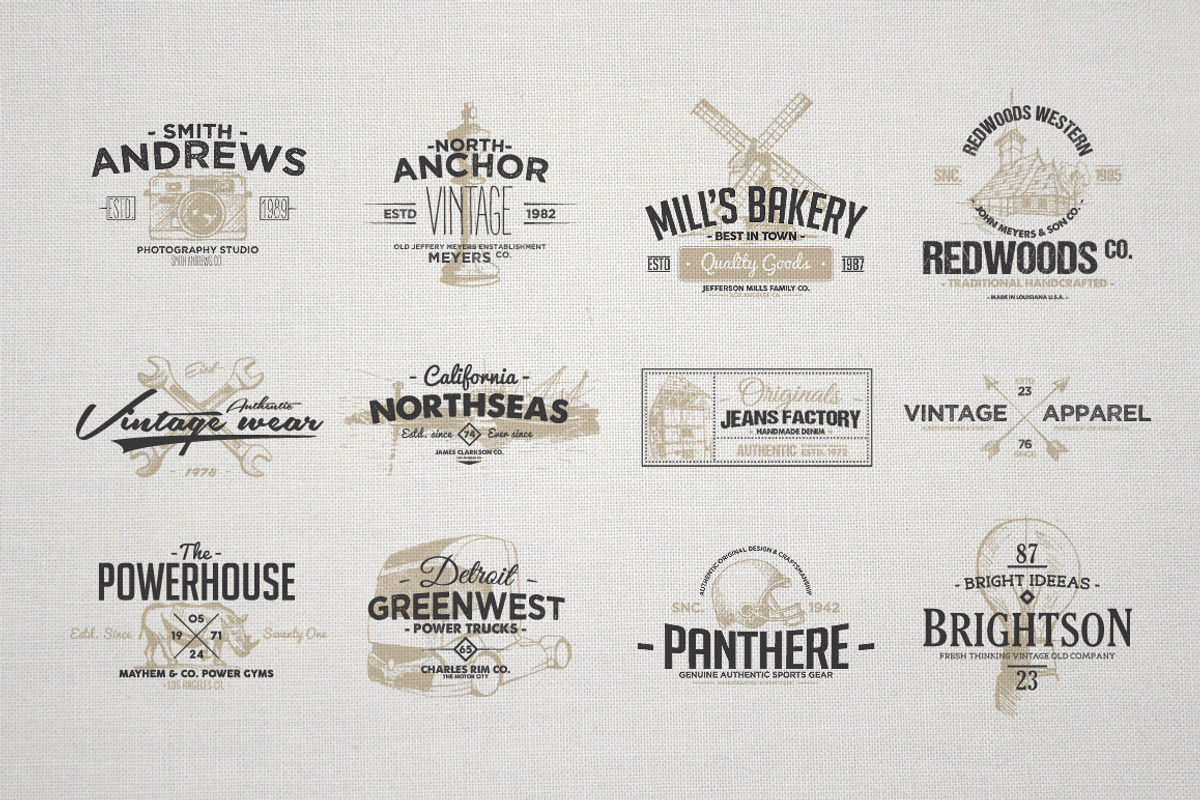 1500 Logos Bundle Collection, a Branding & Logo Template by Graphicdome (Photo 40 of 185)