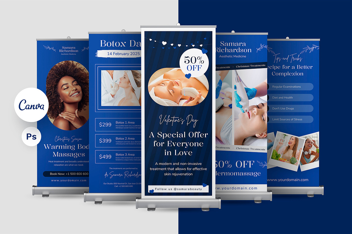 Aesthetic Beauty Salon RollUp Banner, a Flyer Template by artbart (Photo 1 of 5)