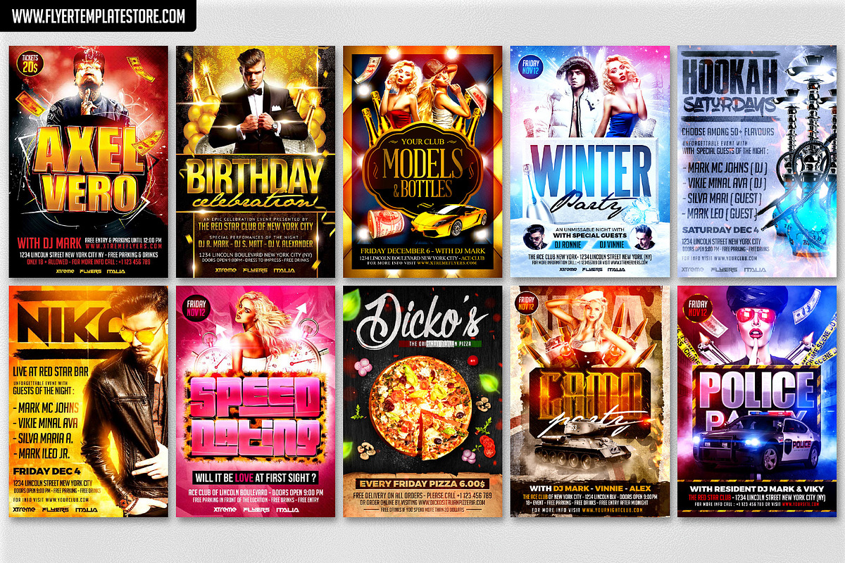 200 Flyer Templates Bundle 98% OFF !, a Flyer Template by XtremeFlyers (Photo 2 of 22)