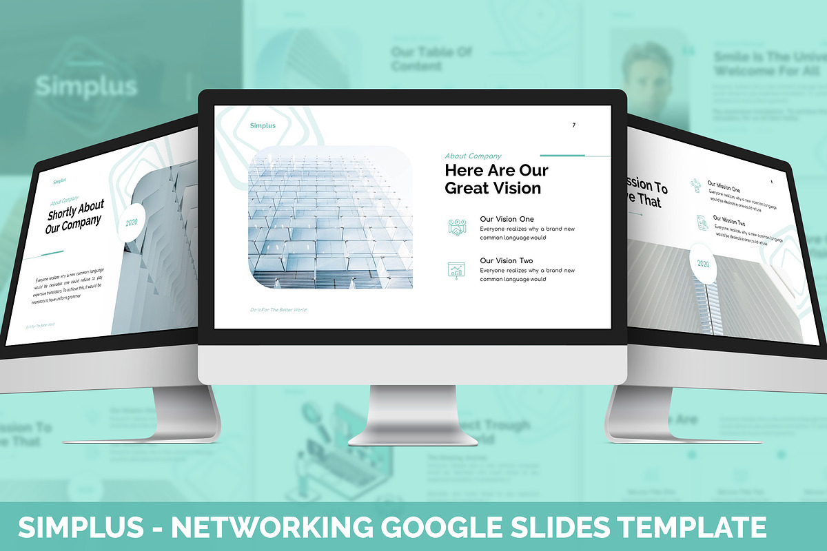 Simplus - Networking Google Slides, a Presentation Template by SlideFactory
