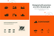 Water Transportation Icons, a Solid Icon by Prosymbols (Thumbnail 3 of 6)