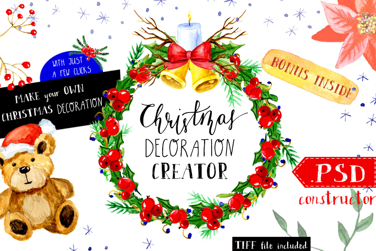 Christmas Decoration Creator, a Decorative Illustration by Maria Zebroff (Photo 1 of 4)