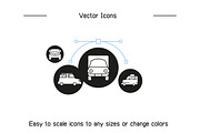 Car and Transportation Icons Set, an Outline Icon by Designfour (Thumbnail 8 of 8)