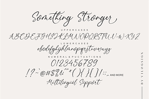 Something Stronger Handwritten Font