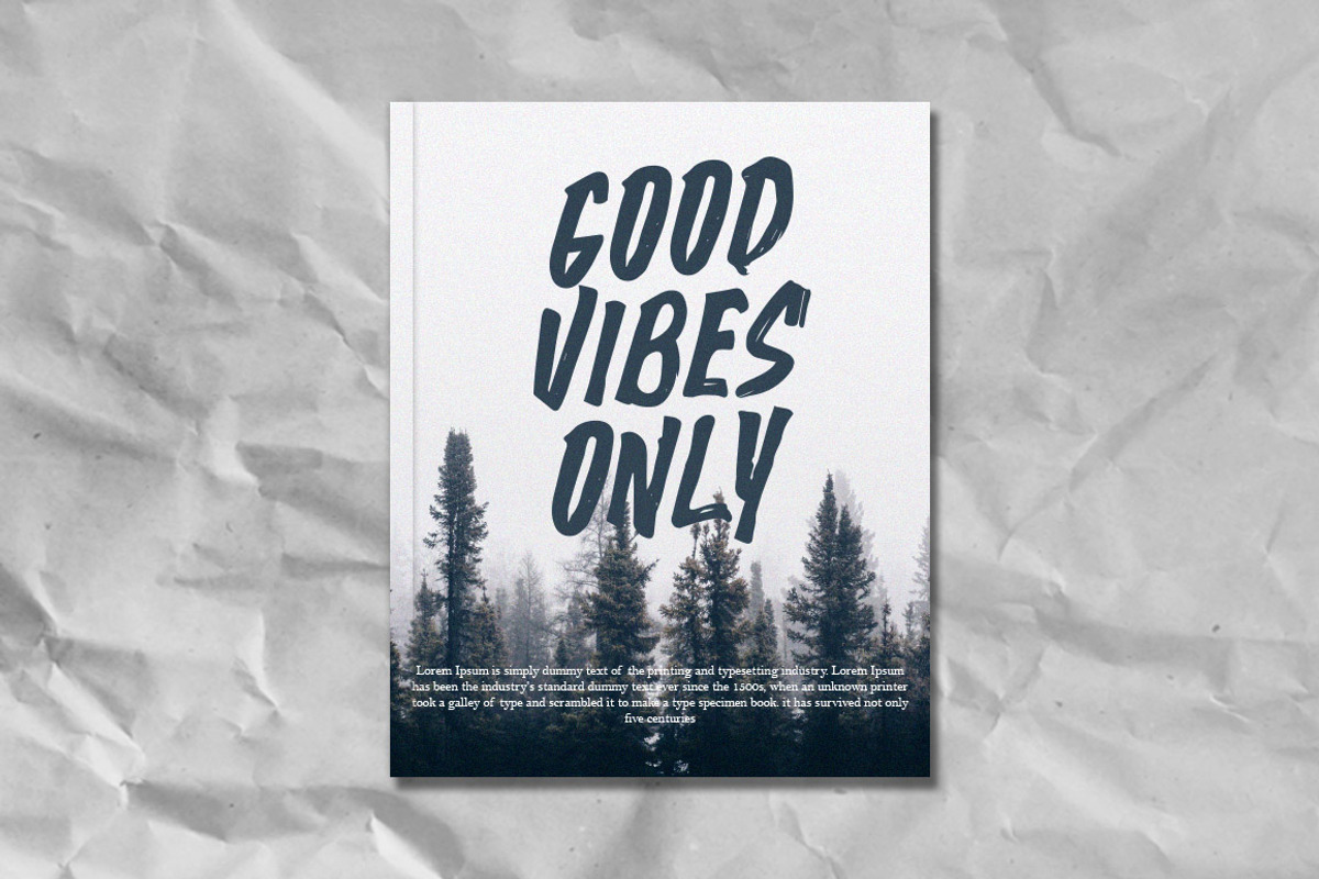 MYWAY Handpainted Font, a Slab Serif Font by Anxiety Studio (Photo 3 of 12)