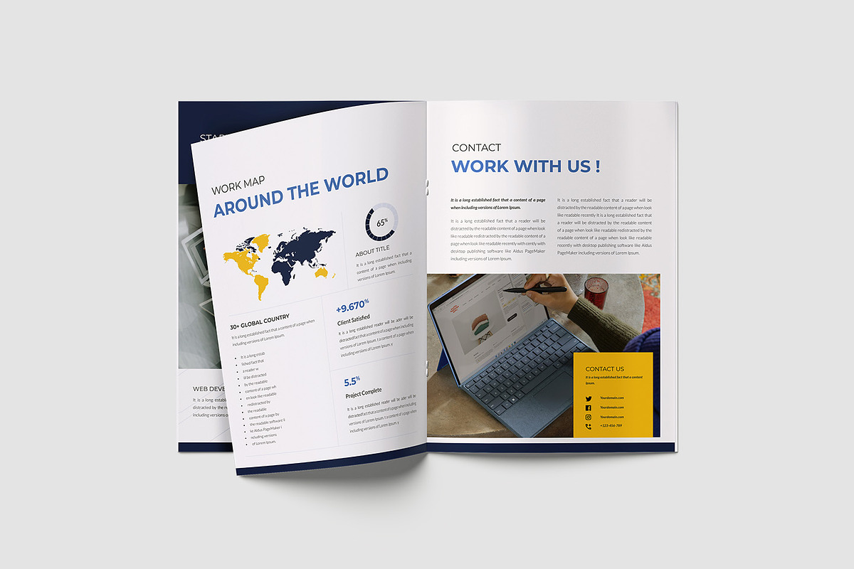Project Business Proposal Template, a Brochure Template by TMint Play (Photo 3 of 8)