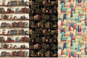 8 Books Seamless Repeating Patterns