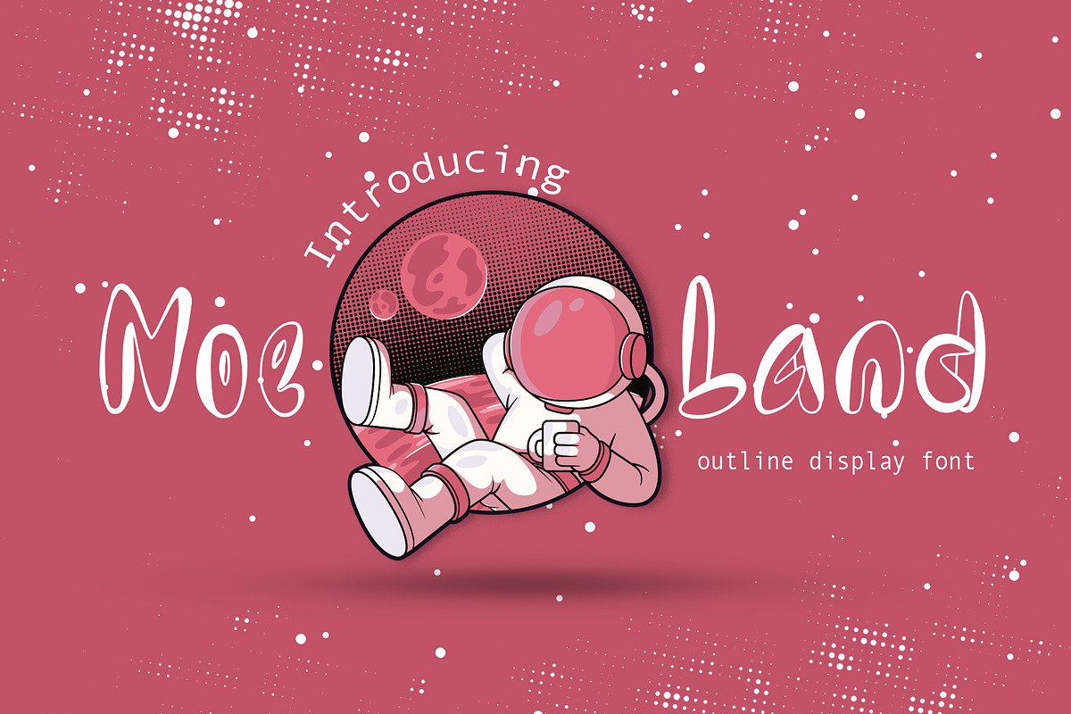 Noe Land Display Font, a Handwritten Font by Tera Asset Garage (Photo 1 of 5)