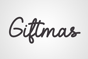 Giftmas - Monoline Script Font