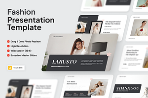 Larusto - Fashion Google Slide, a Presentation Template by SquidPixey