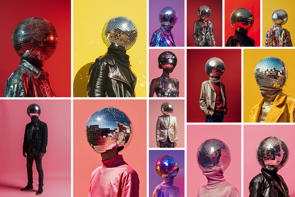 41 Disco ball heads, a Person Photo by Handmadefont (Photo 2 of 9)