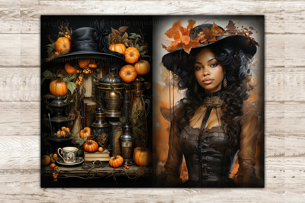 Halloween Ephemera Pack, a Person Illustration by GlamArtZhanna (Photo 5 of 9)