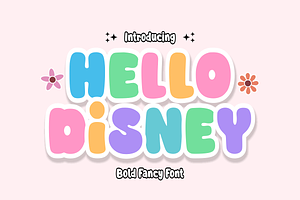 Hello Disney - Display Font, a Font by KiddoGlyphs Studio