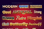 AI CS6 graphic styles Extragold, a Layer Style Add-On by popskraft (Thumbnail 3 of 4)