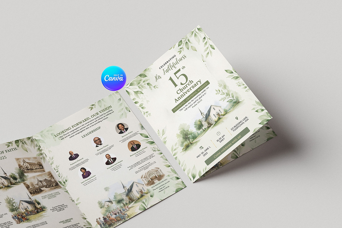 Church Anniversary Canva Program, an Invitation Template by Arslan (Photo 5 of 5)